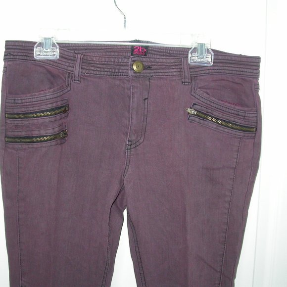 Maroon Jeans/Leggings - Picture 5 of 9